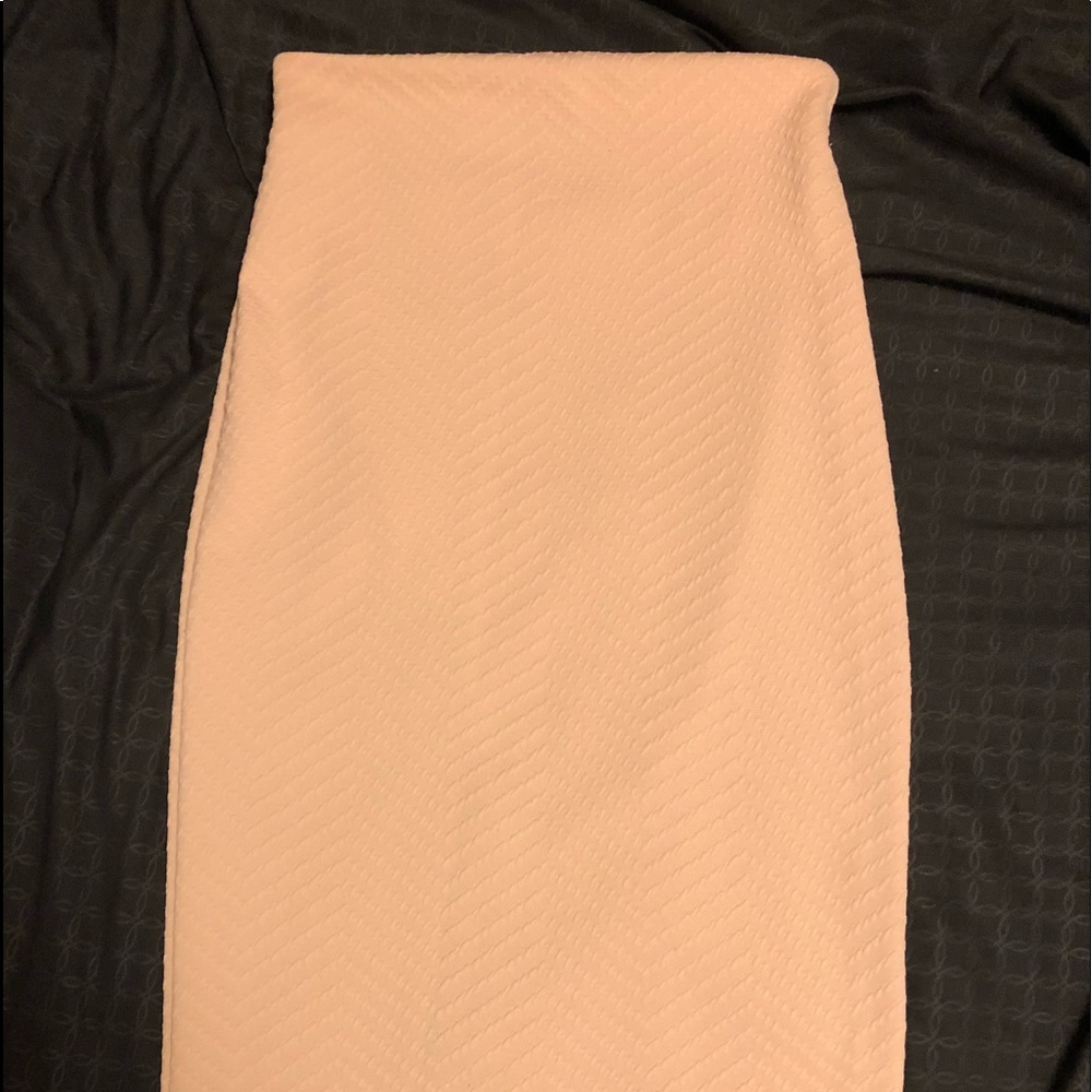 Calf length pencil skirt
